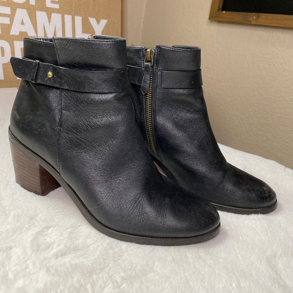 Halogen Zippered Heeled Boots/Booties, Size 8.5